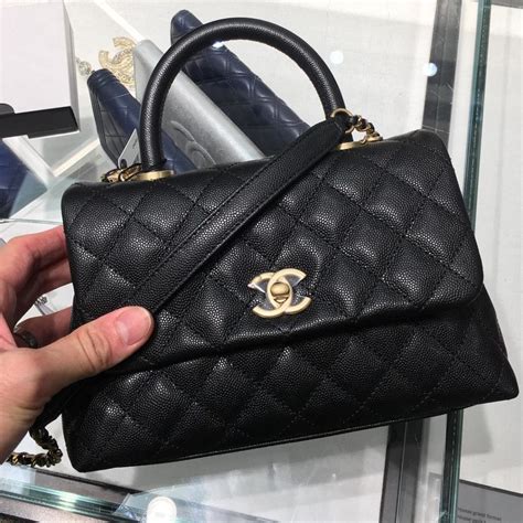 coco handle bag chanel|chanel coco handbag price uk.